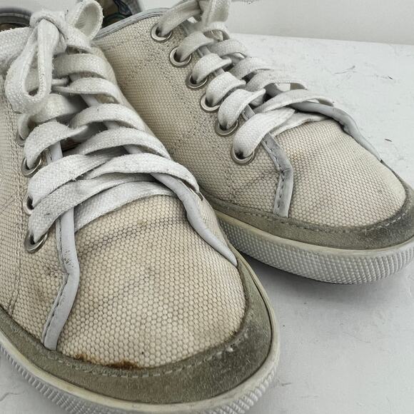 Coach (6.5) Elen Womens Cream Sneakers Shoes Well Worn Y2K - Picture 8 of 13